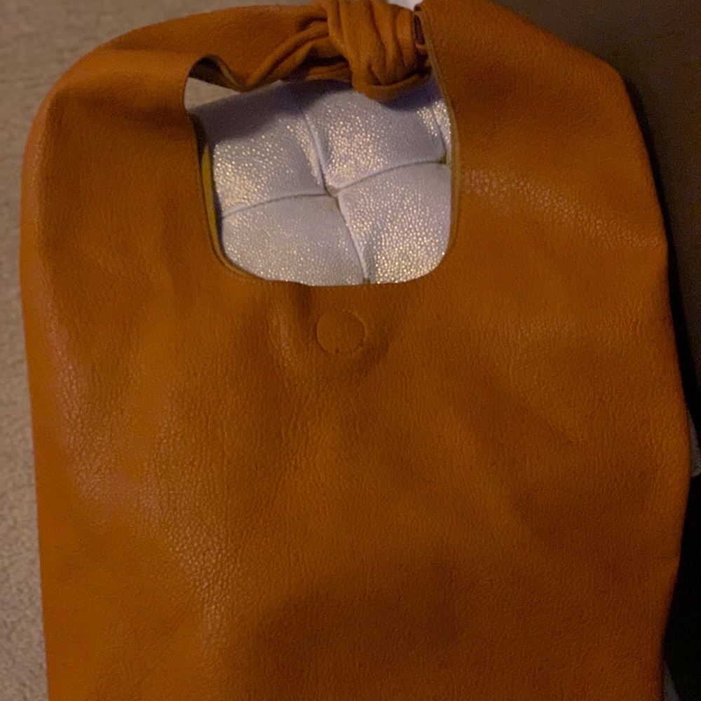Burnt Orange Knot Bag
